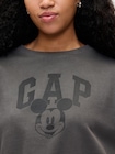Gap × ディズニー ミッキーマウス クロップド GAPロゴ スウェットシャツ-3