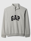 リラックス GAPロゴ ハーフジップ スウェットシャツ-2