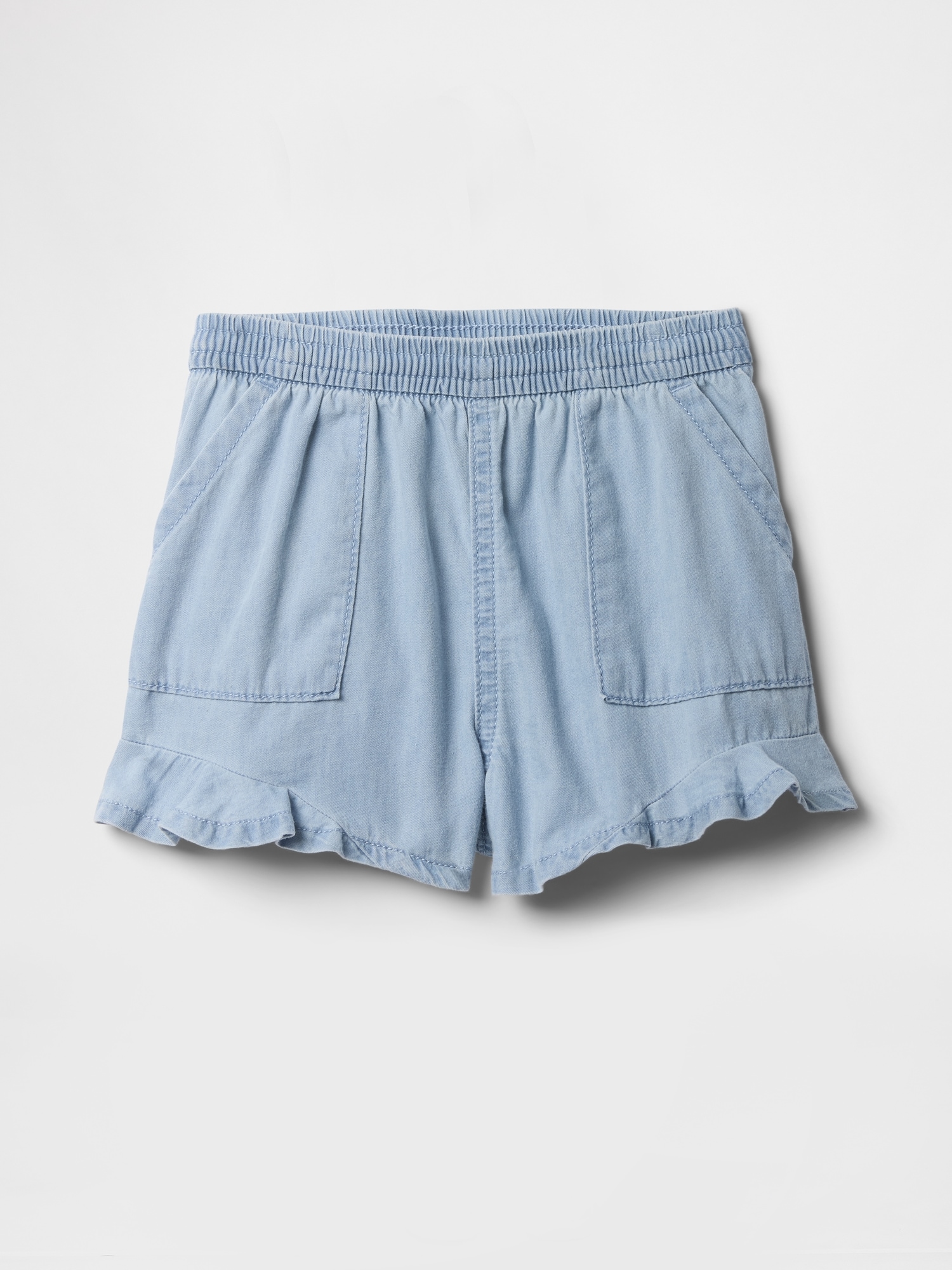Babygap ツイル ラッフルフリル プルオン ショートパンツ