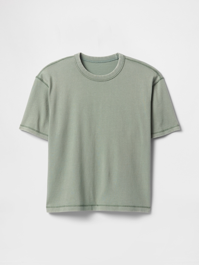ヘビーウェイト クロップドTシャツ-6