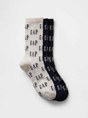GAPロゴ クルーソックス 3足セット
