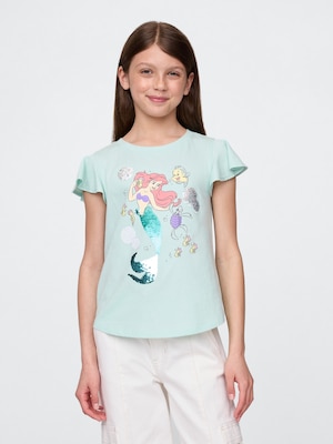 GapKids x ディズニー フラッタースリーブ グラフィックTシャツ