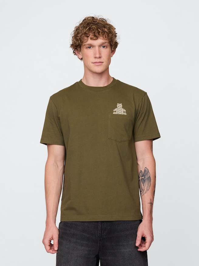 ポケット グラフィックTシャツ-2