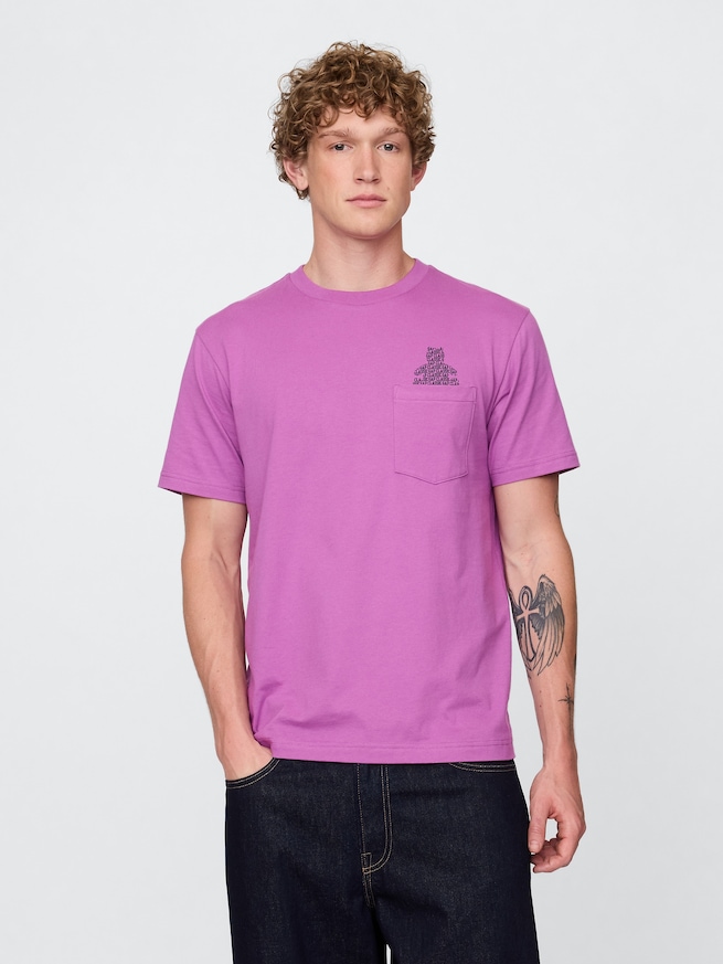 ポケット グラフィックTシャツ-2