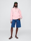 Gap × Malbon ヘビーウェイト ロゴ 1/4ジップアップ トレーナー-6